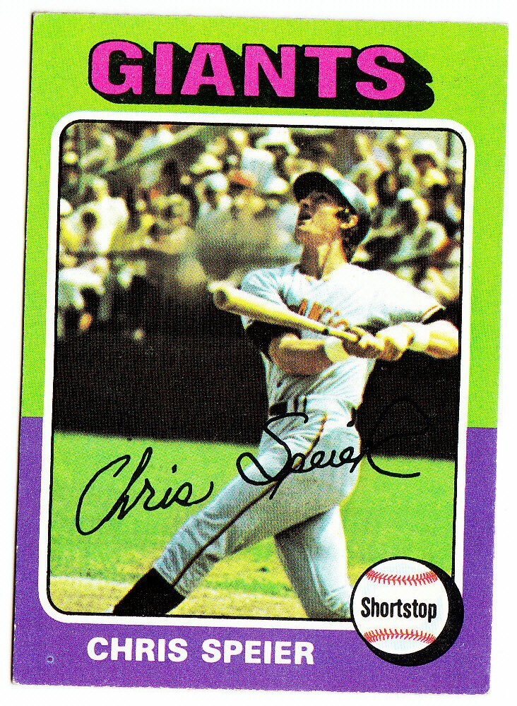 1975 TOPPS MINIS #505 CHRIS SPEIER San Francisco Giants Baseball Card