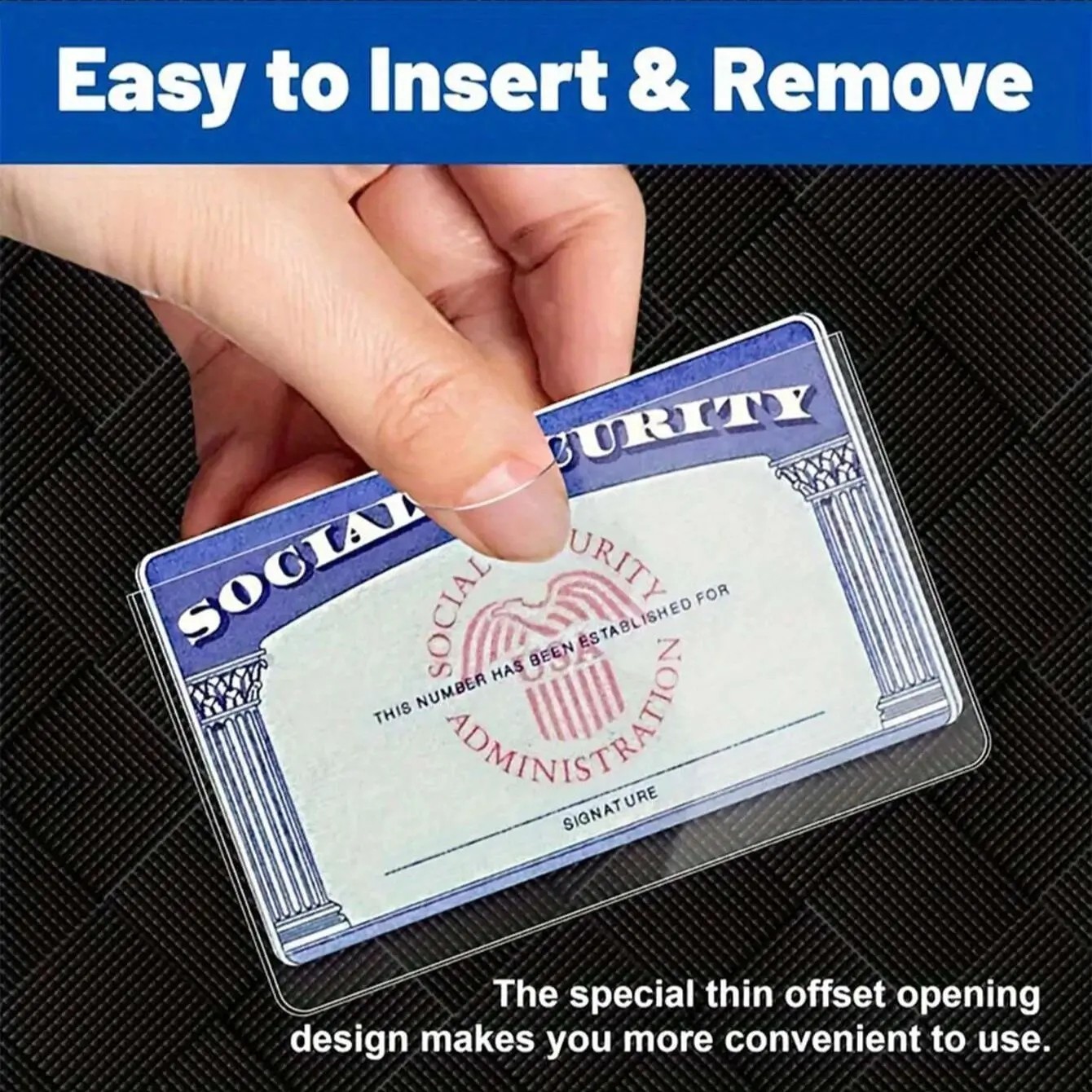 10 Pack Social Security Card Protector Medicare New Credit Card Holder,24 Mil So