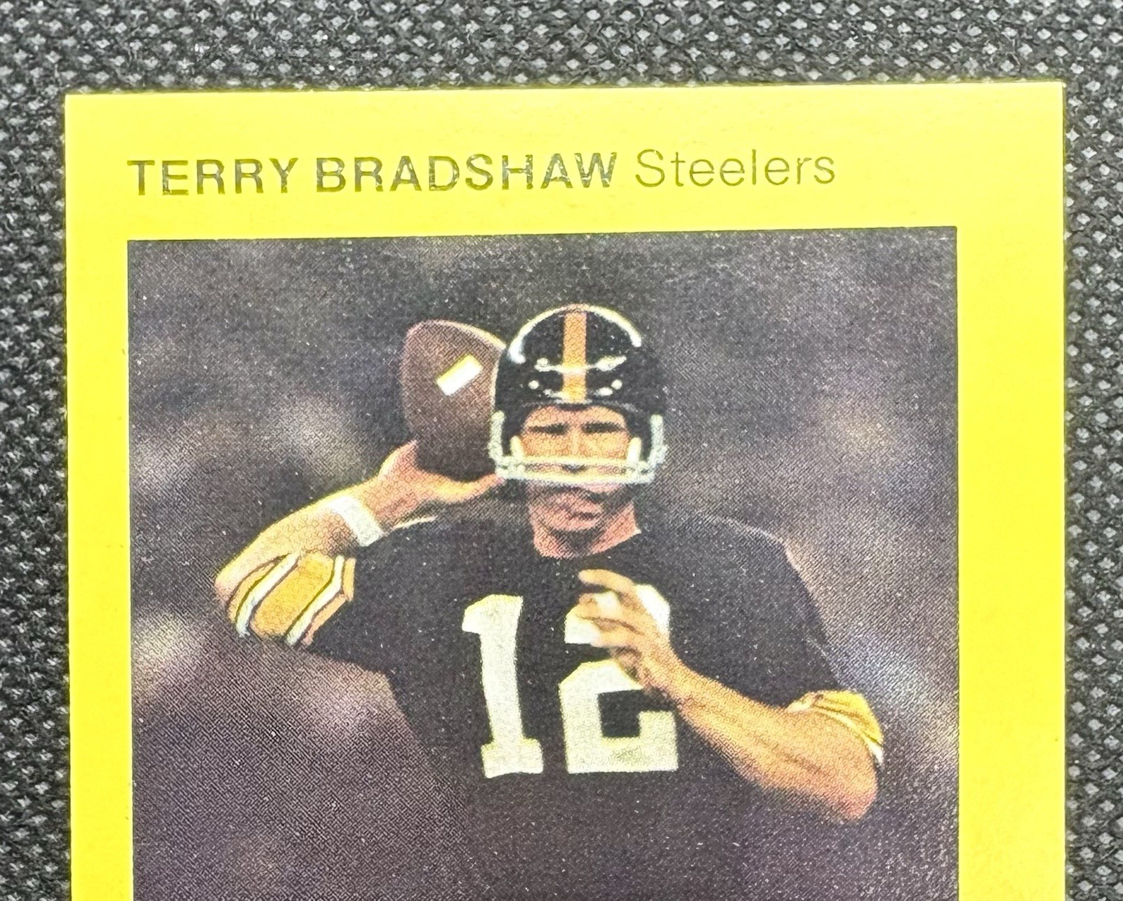 TERRY BRADSHAW ~ 1975 McDonald’s Quarterbacks Card HOF Steelers 🏈🔥🍔 (0A1)
