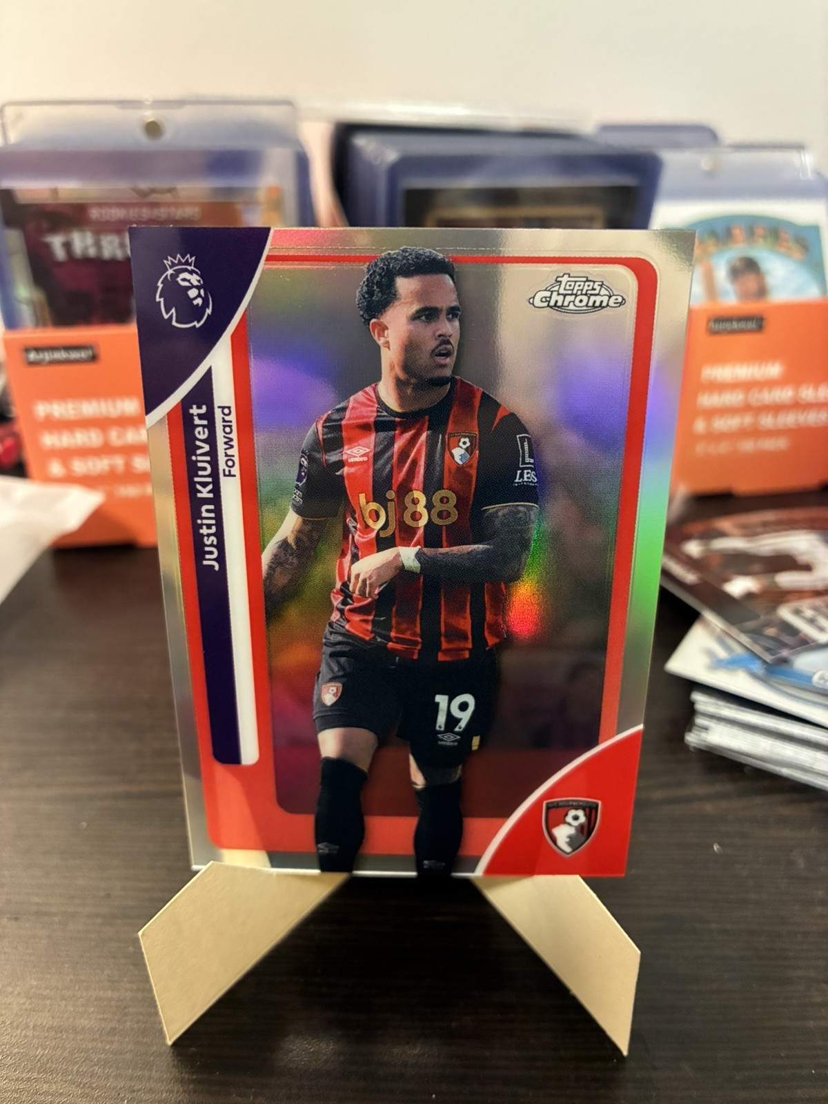 2026 Topps Chrome English Premier League EPL Refractor #1 Justin Kluivert