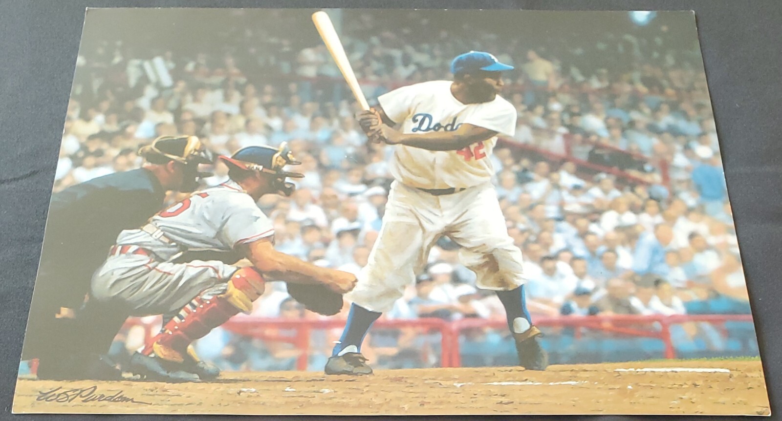 2014 Jackie Robinson Brooklyn Dodgers 8×10 Phillies MLB Commemorative Card