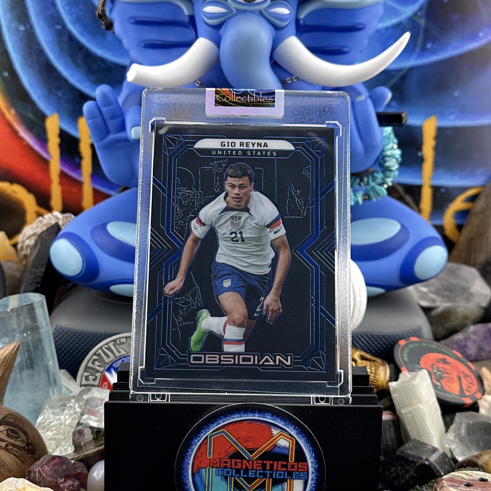 2022-23 PANINI OBSIDIAN – Gio Reyna #188, Electric Etch Blue /20