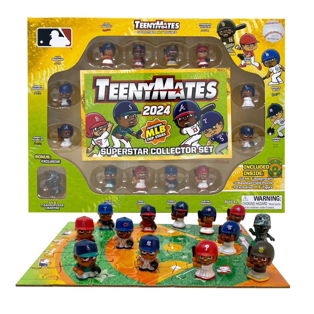 MLB Teenymates Series 11 Gift Set & Puzzle. 12 Superstars +Chase. 2024