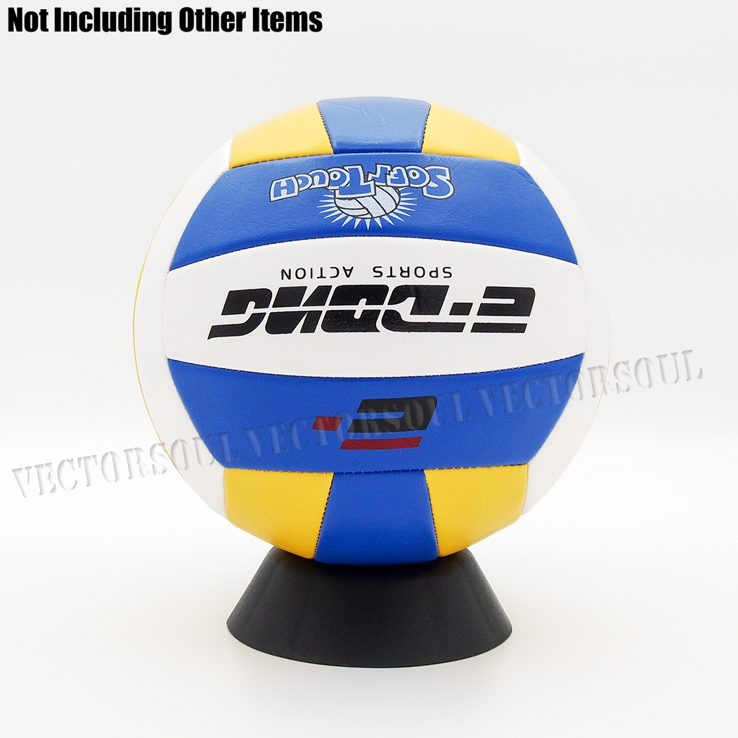 US Black Ball Stand Display Holder Plastic- Basketball Football Soccer Rugby