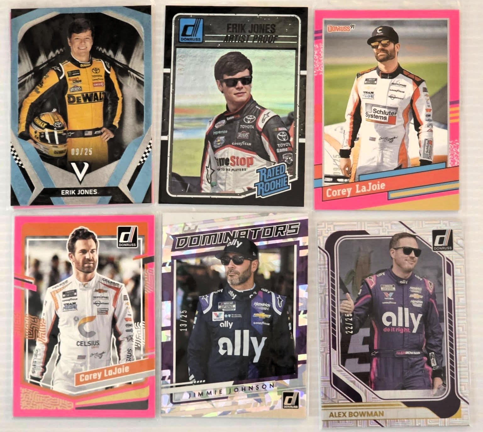 Multi Year 2018, 2019, 2023, 2025, 2026 plus Panini Racing Lot 41 All /25s