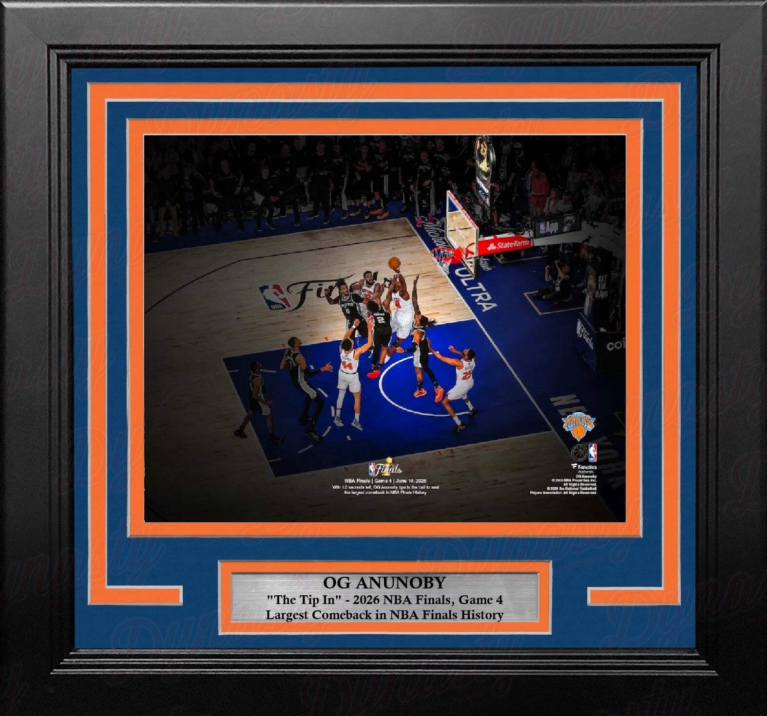 OG Anunoby Game-Winning Tip-In New York Knicks 8″ x 10″ Framed Basketball Photo