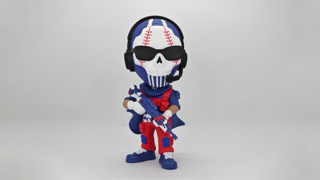TEXAS RANGERS CALL OF DUTY ENDOWMENT GHOST FIGURE FIGURINE THEME NIGHT 5-14-25