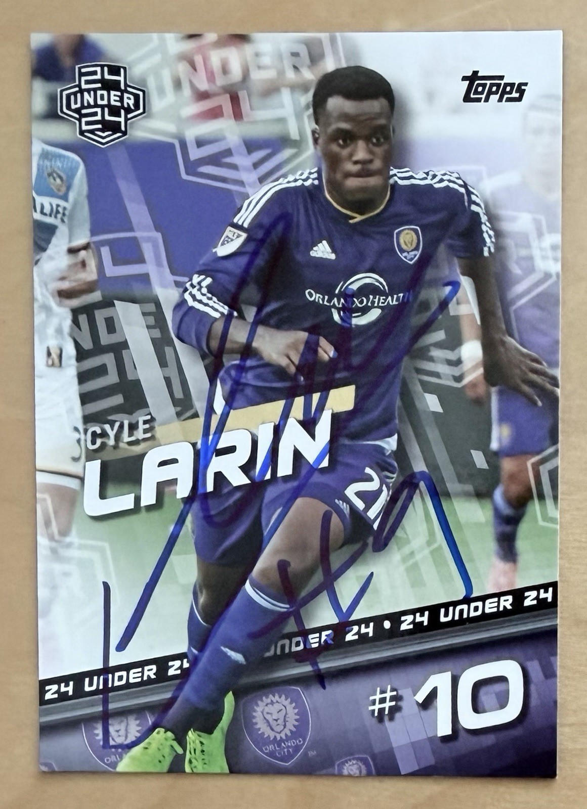 Cyle Larin Signed 2016 Topps MLS Soccer Card #166 Auto Orlando City Canada