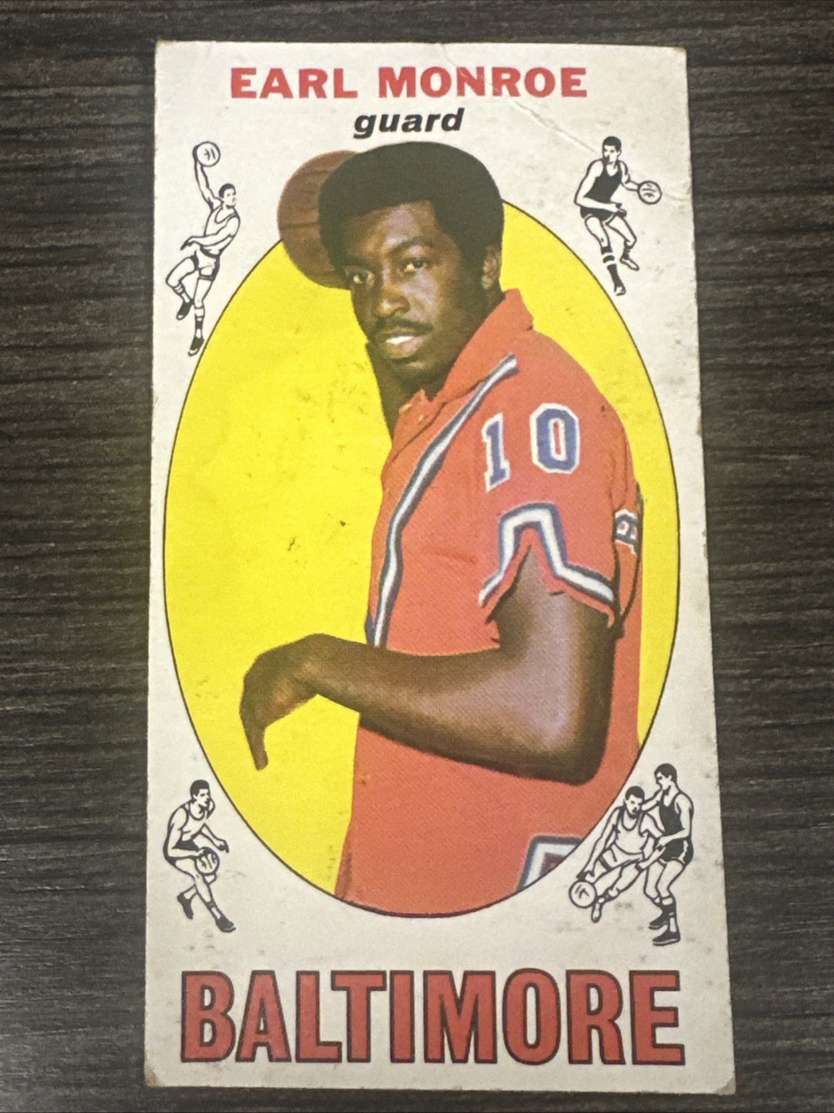 1969 1969-70 TOPPS EARL MONROE #80 HOF RC ROOKIE Knicks Crease See Photos
