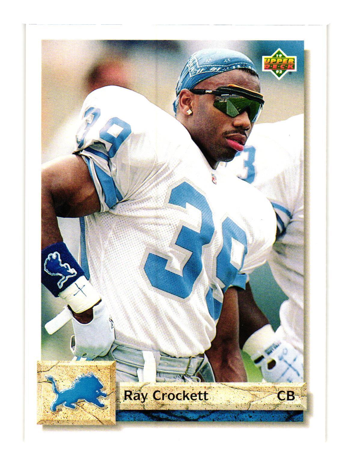 1992 Upper Deck #492 Ray Crockett Detroit Lions