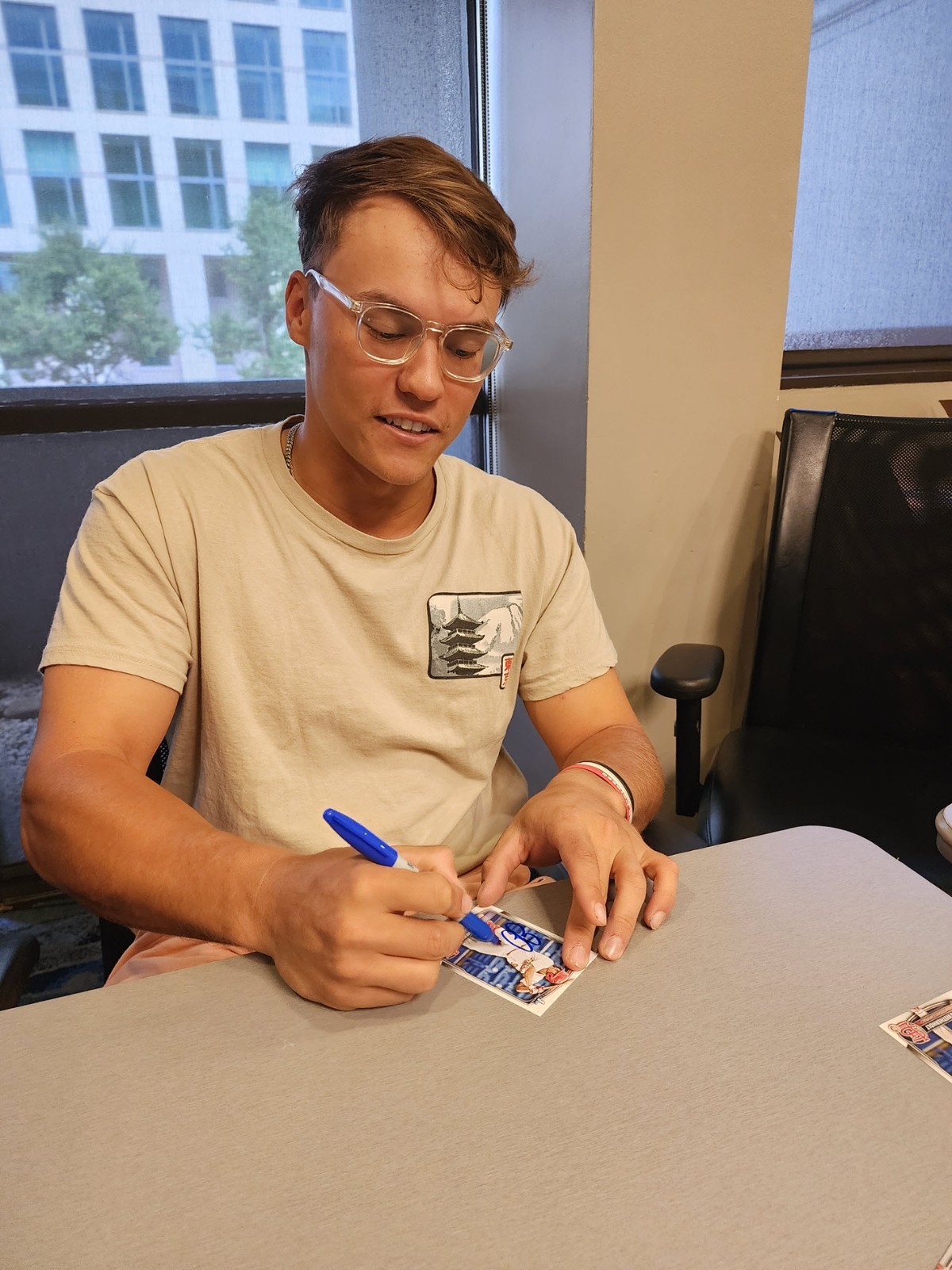 JJ Wetherholt Autographed 2025 Bowman Chrome Prospects MOJO REFRACTOR BCP22 RC