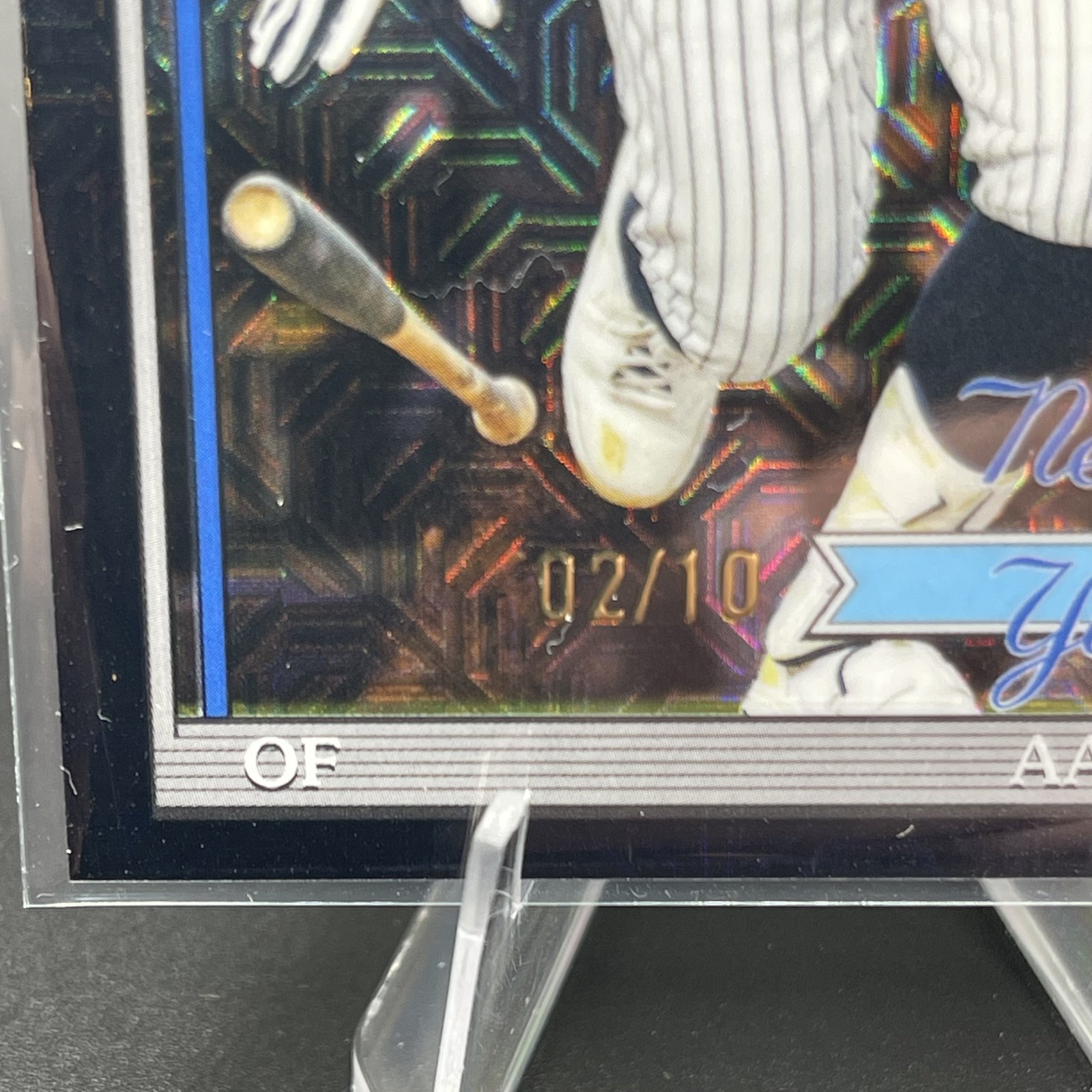 2026 Topps Series 1 Chrome 91C-82 Aaron Judge Yankees Silver Pack Mojo Black /10