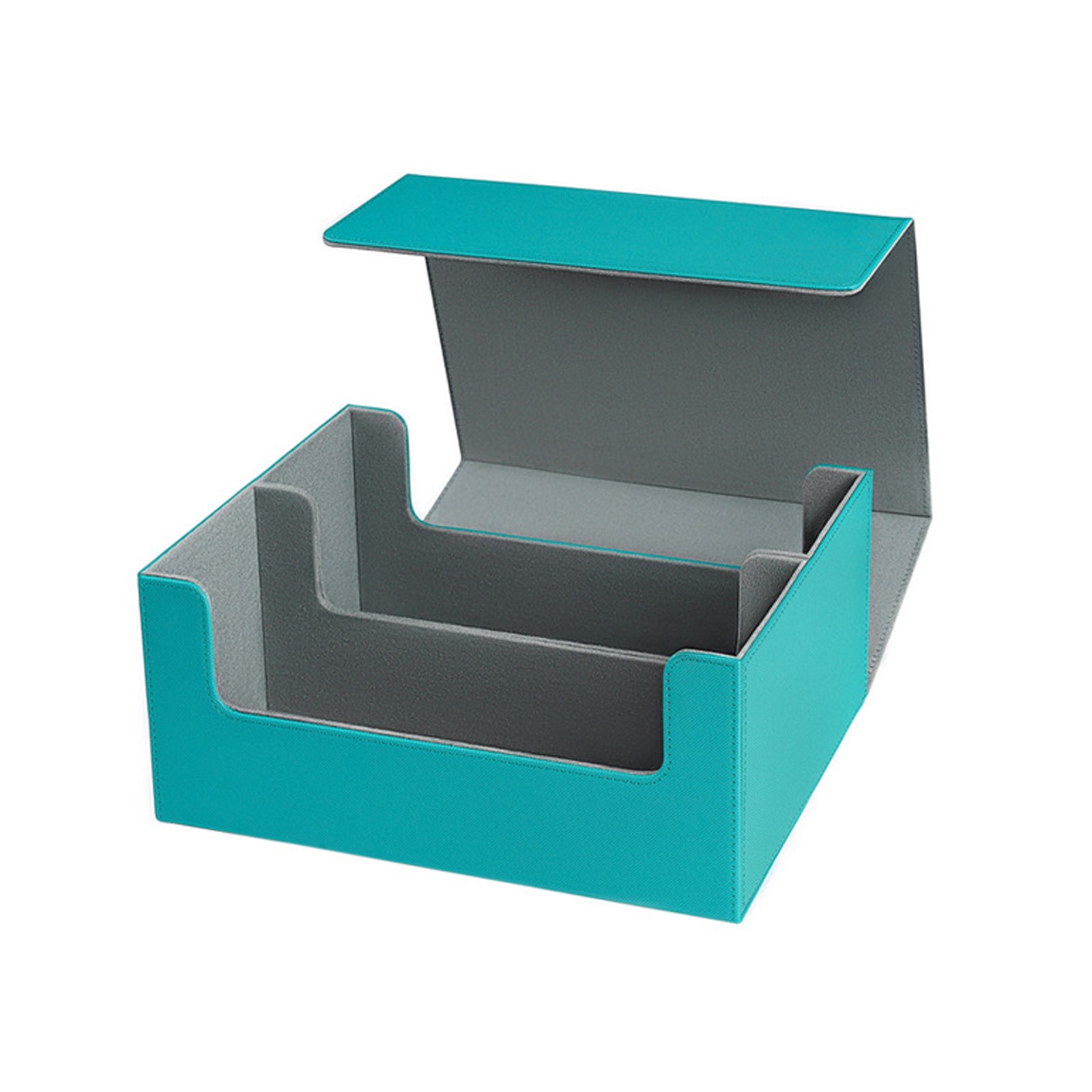 Magnetic Large Capacity 2-Row One Click Cards Holder Storage Box Trading Cards