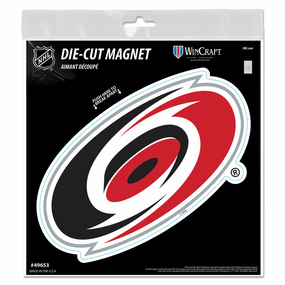 CAROLINA HURRICANES 6″X6″ DIE-CUT MAGNET FOR INDOOR OR OUTDOOR USE HIGH QUALITY
