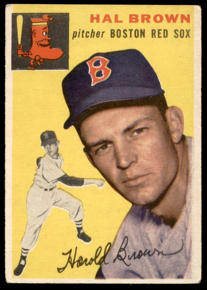 1954 Topps #172 HAL BROWN Boston Red Sox VGEX