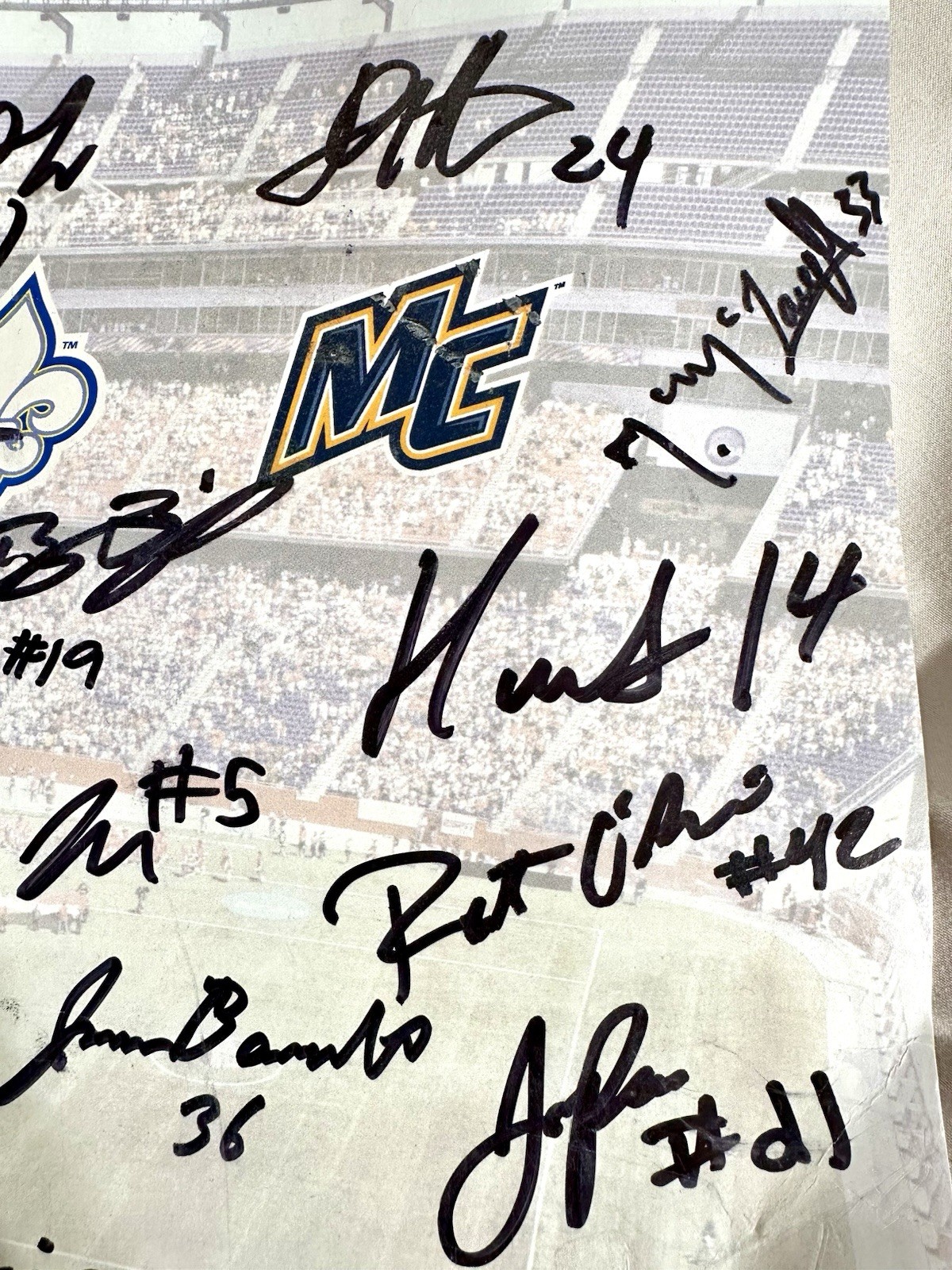 Signed 2017 NCAA Lacrosse Championship Poster Merrimack Warriors Title Team