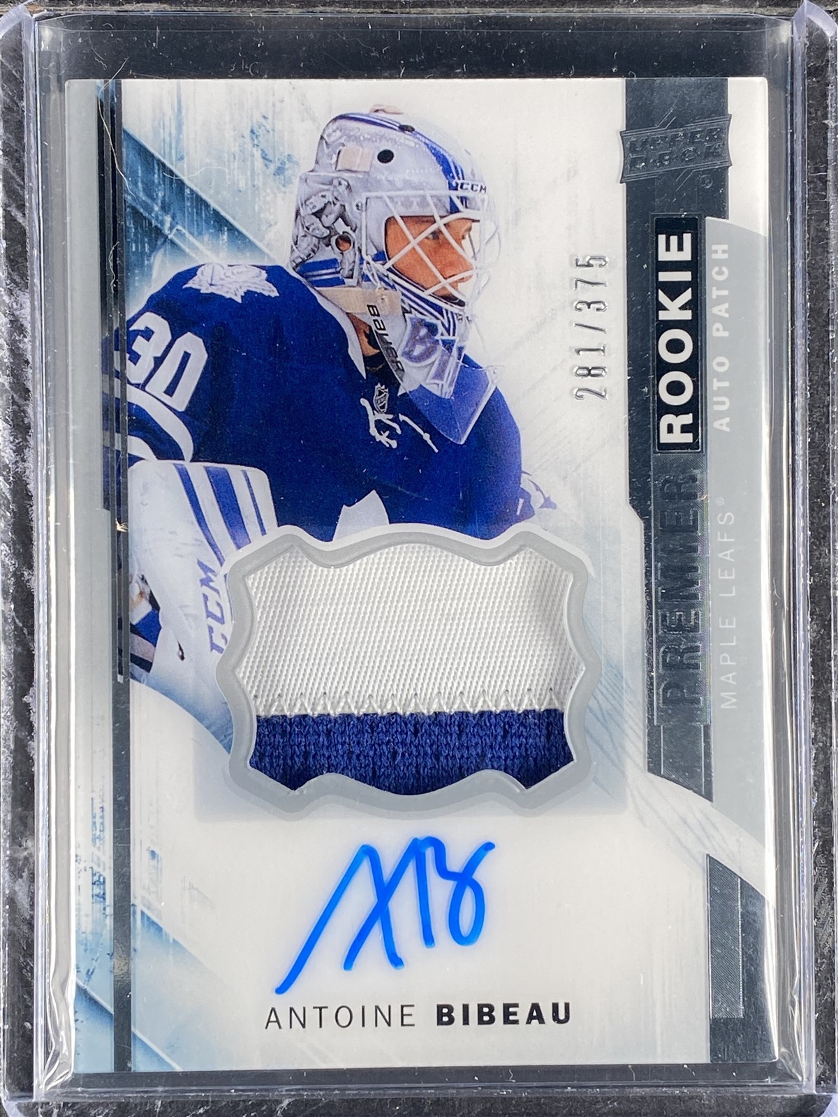 Bibeau, Antoine – 2015-16 Upper Deck Premier – Patch/Autograph – 281/375