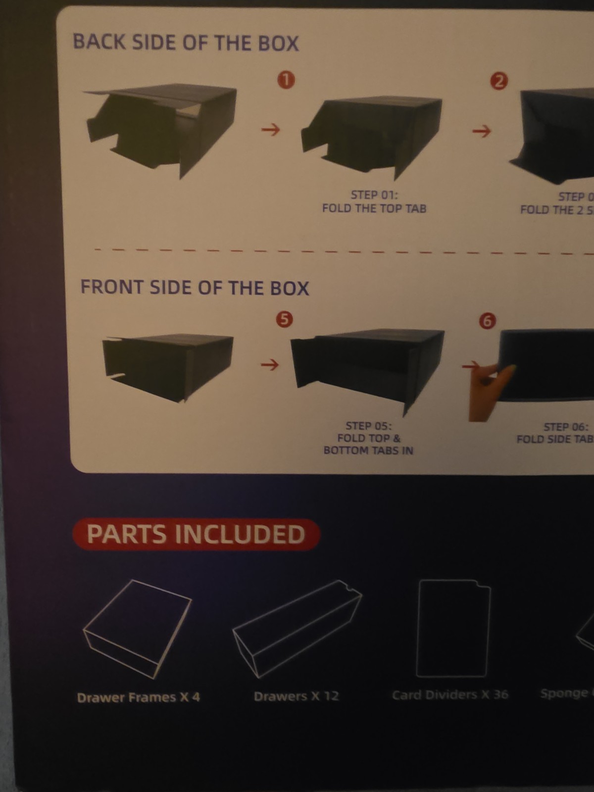 NNMUSH Card Storage Box 12 Drawer Unit