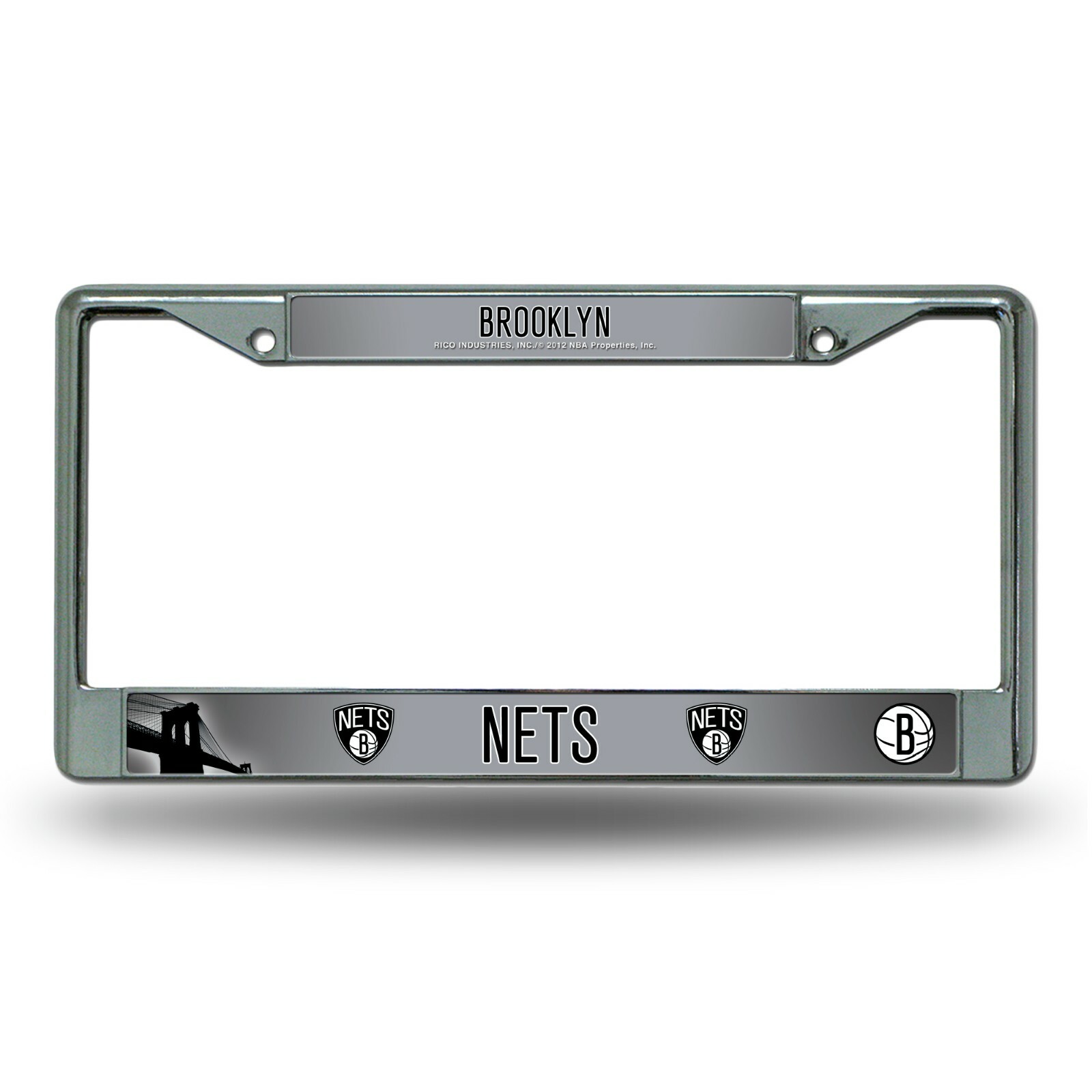 Brooklyn Nets Chrome License Plate Frame. #931/A109