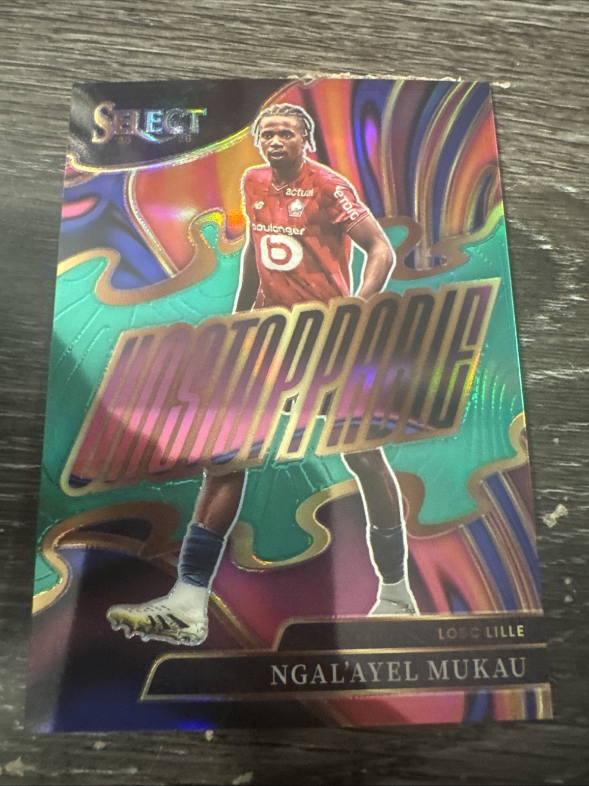 Panini Select Ligue 1 2025-26 Ngal’ayel Mukau Unstoppable Prizm #23 Lille /5