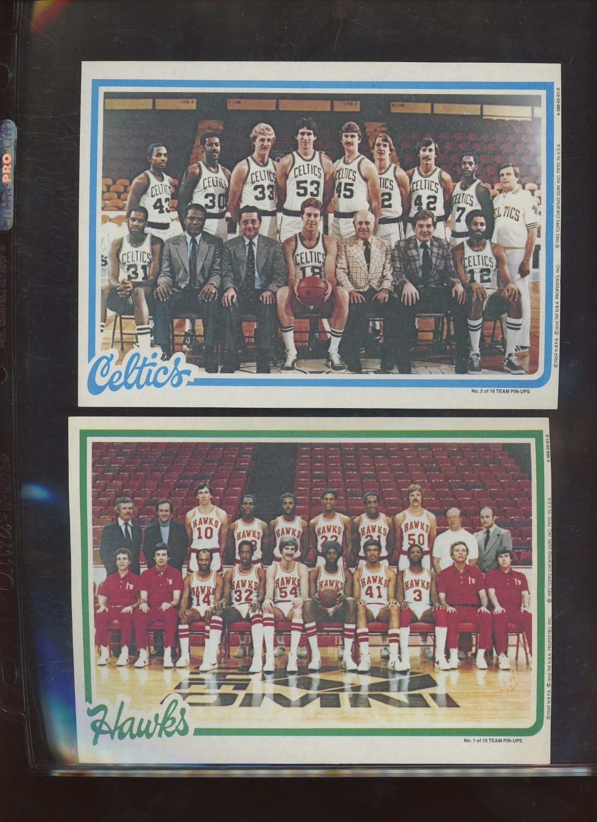 1990 Topps Basketball Pin Ups Set of 16 Larry Bird Rookie