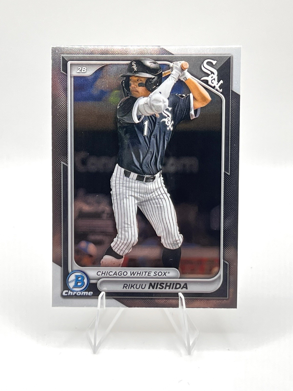 Topps 2024 Bowman Chrome Prospects Rikuu Nishida RC #BCP-188 – White Sox