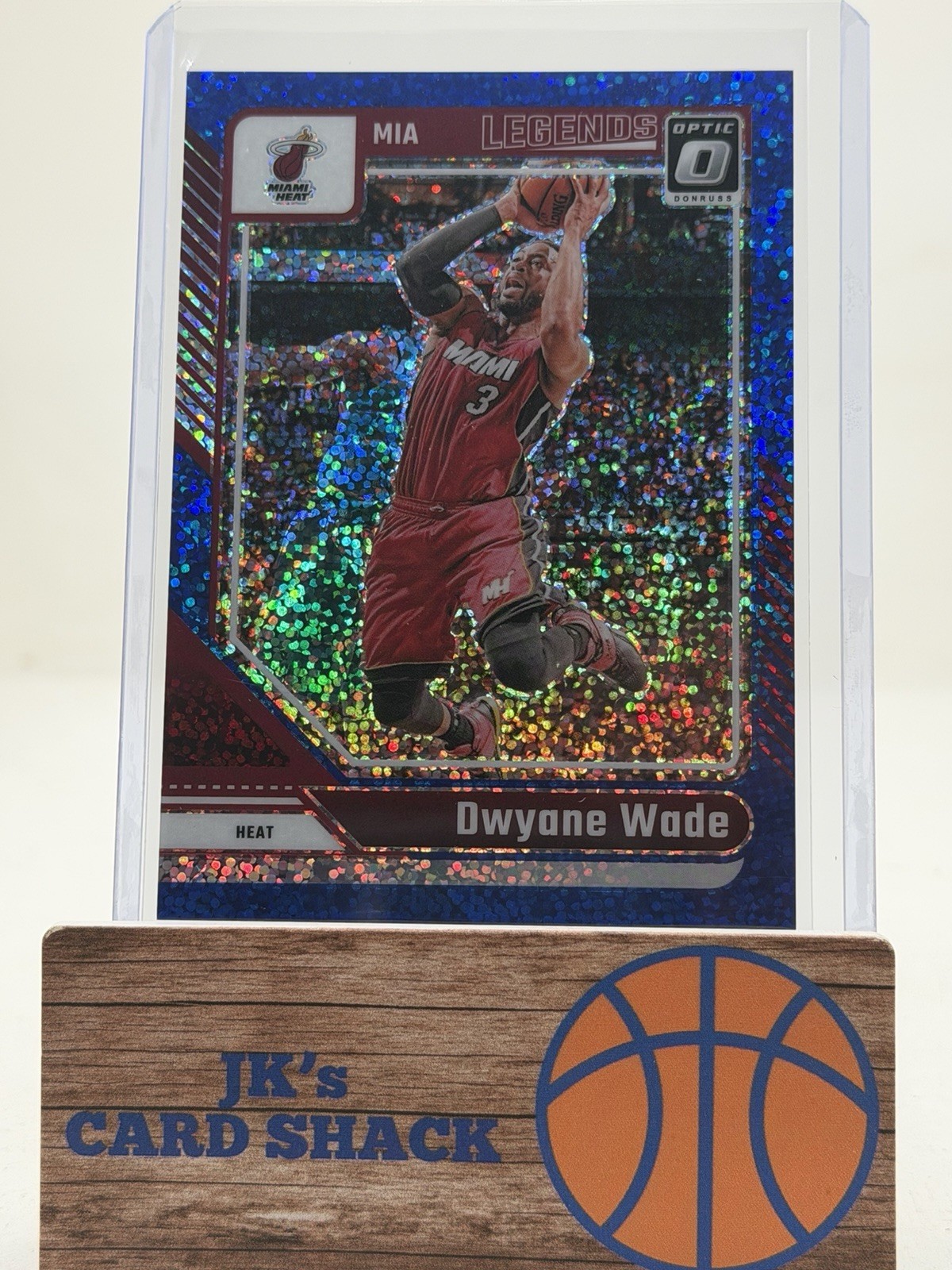 2024-25 Panini Donruss Optic Dwyane Wade Legends Blue Sparkle Prizm /180 #231
