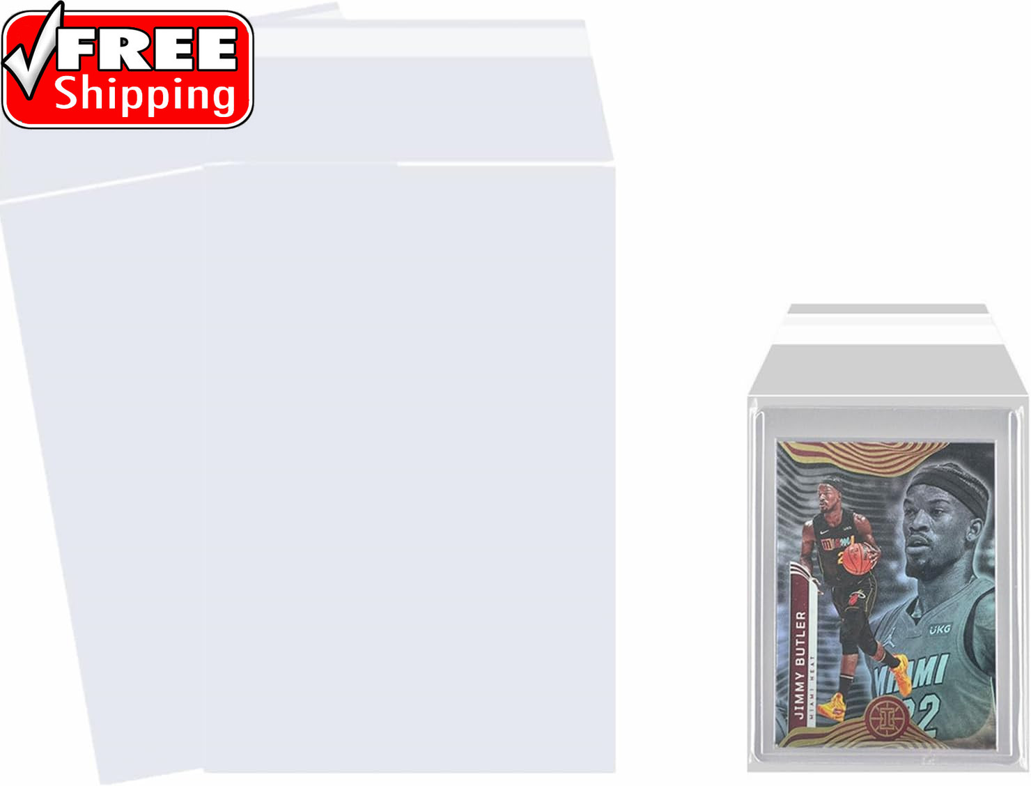 200 PCS Resealable Team Bags for Toploader Holders 35-130PT, Fit Sleeves for Top