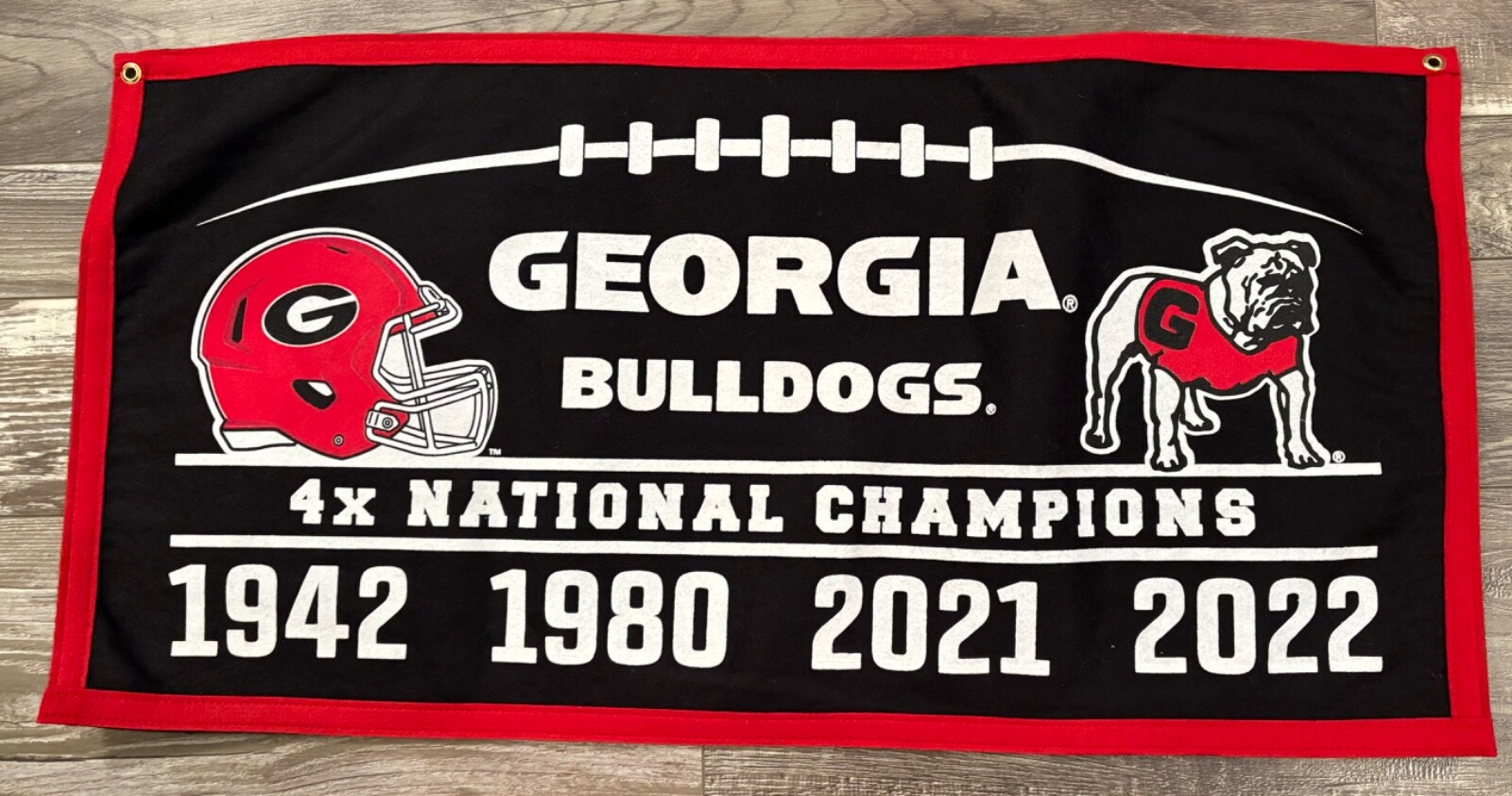 Georgia Bulldogs Football NCAA National Championship Banner