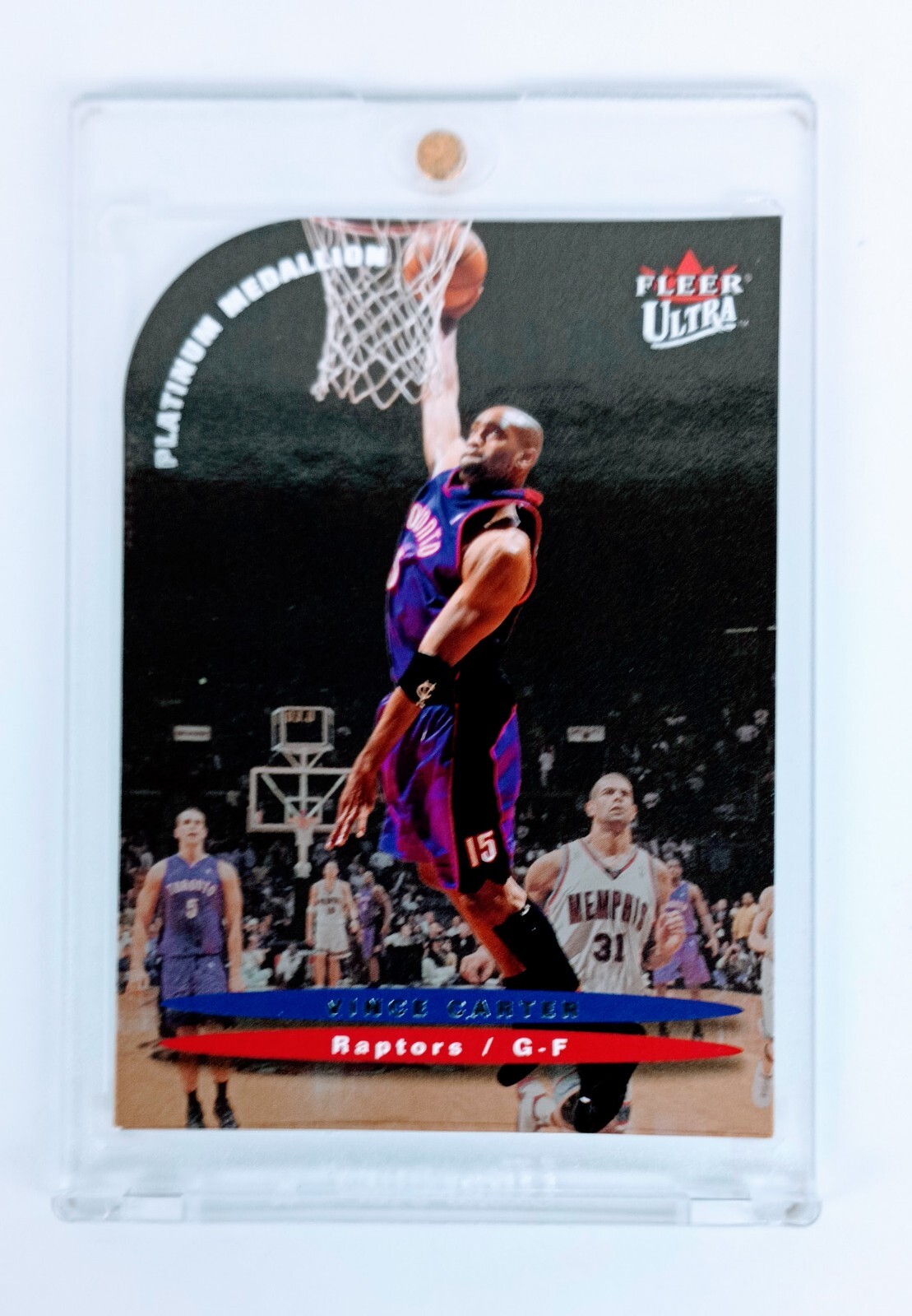 PLATINUM MEDALLION DIE CUT SP 2003-04 Fleer Ultra Vince Carter TORONTO RAPTORS