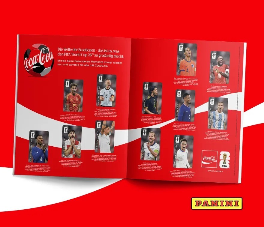 Coca Cola Panini Sticker CC1-CC12 Complete Set Full Fifa World Cup 2026 EU Vers.