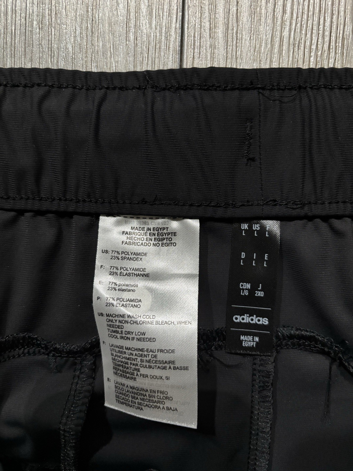 Adidas Nebraska Cornhuskers Windbreaker Jogger Pants. Mens L. Black. NCAA.