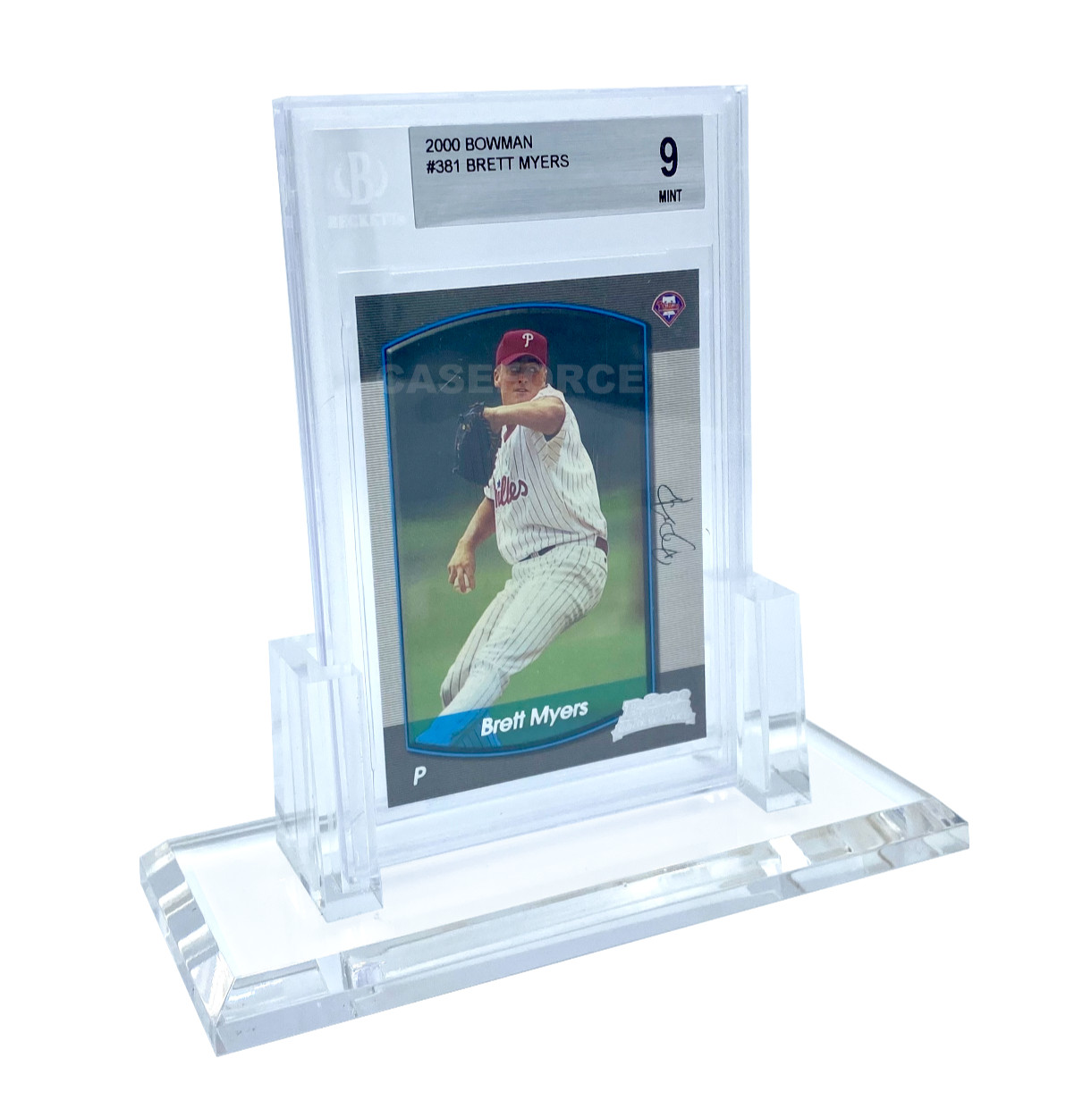 Heavy Acrylic Display Stand For BGS Beckett Graded Card Slabs – Card Holder