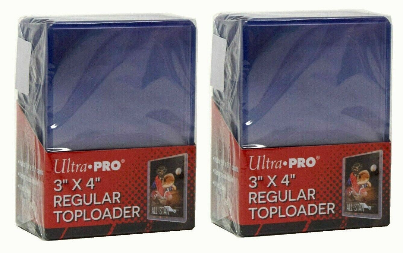 NEW 2-PACK Ultra Pro Clear 3×4″ 35pt Toploader Sports 50 Card Sleeve Case 81222