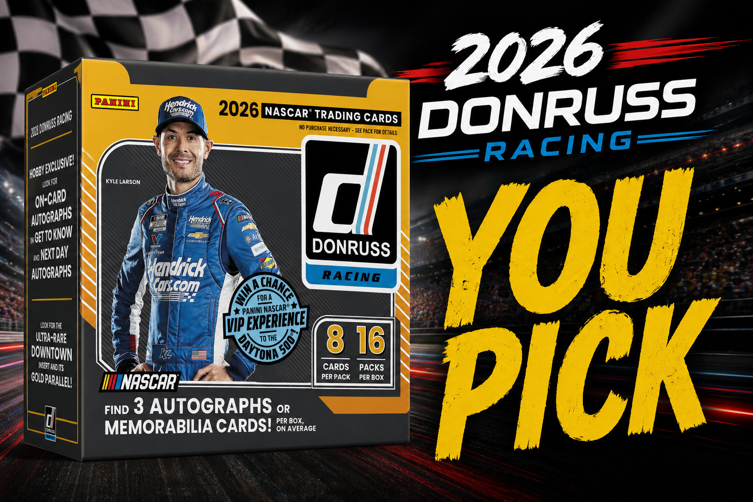 ** NEW ** – 2026 Panini Donruss Racing – NASCAR – YOU PICK – Complete your set!
