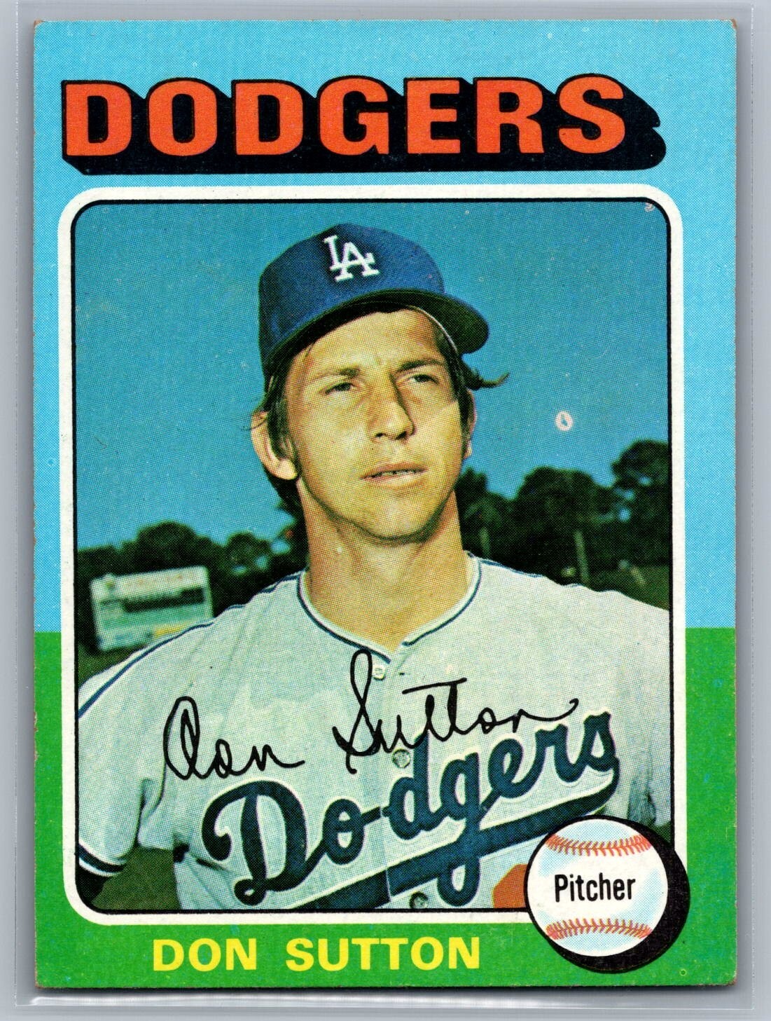 1975 Topps – #220 Don Sutton – HOF EX+ *TEXCARDS*