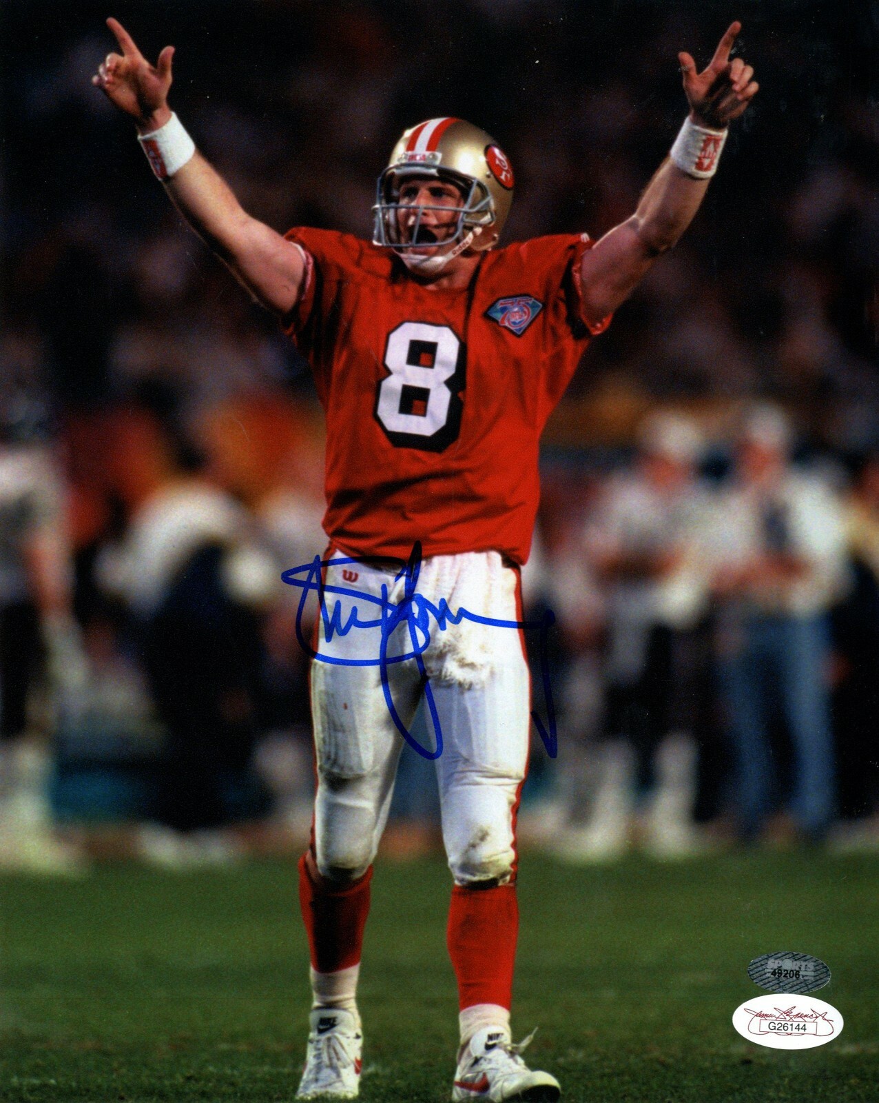 Steve Young Reproduction signed archival quality photo
