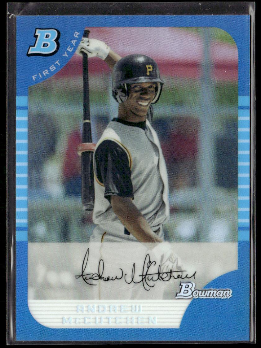 2013 Bowman Andrew McCutchen Blue Sapphire Refractor Rookie Reprints QTY HSC1