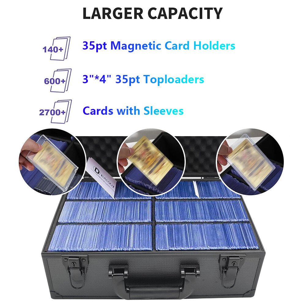 Toploader Storage Box 35pt Card Holder Hard Case For Trading Sports Cards