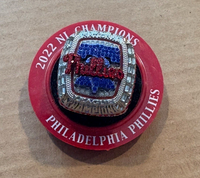 Philadelphia Phillies SGA Bryce Harper 2022 NLCS Champs Replica Ring w/ Box