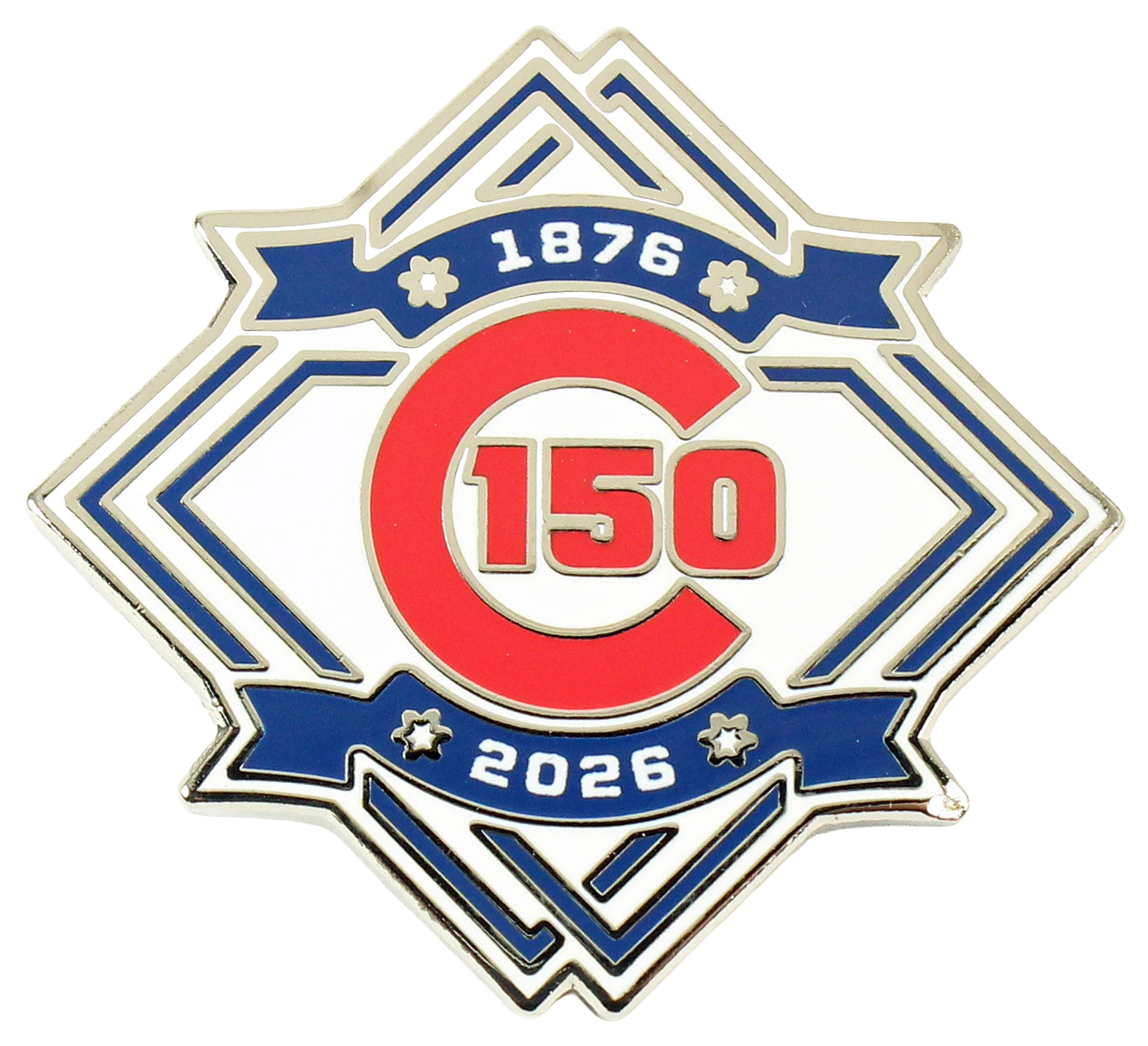 Chicago Cubs 150th Anniversary Logo Pin