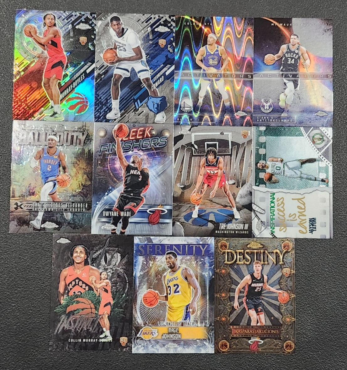 2025-26 Topps Chrome Basketball INSERTS with Refractor You Pick – 2 Card Minimum