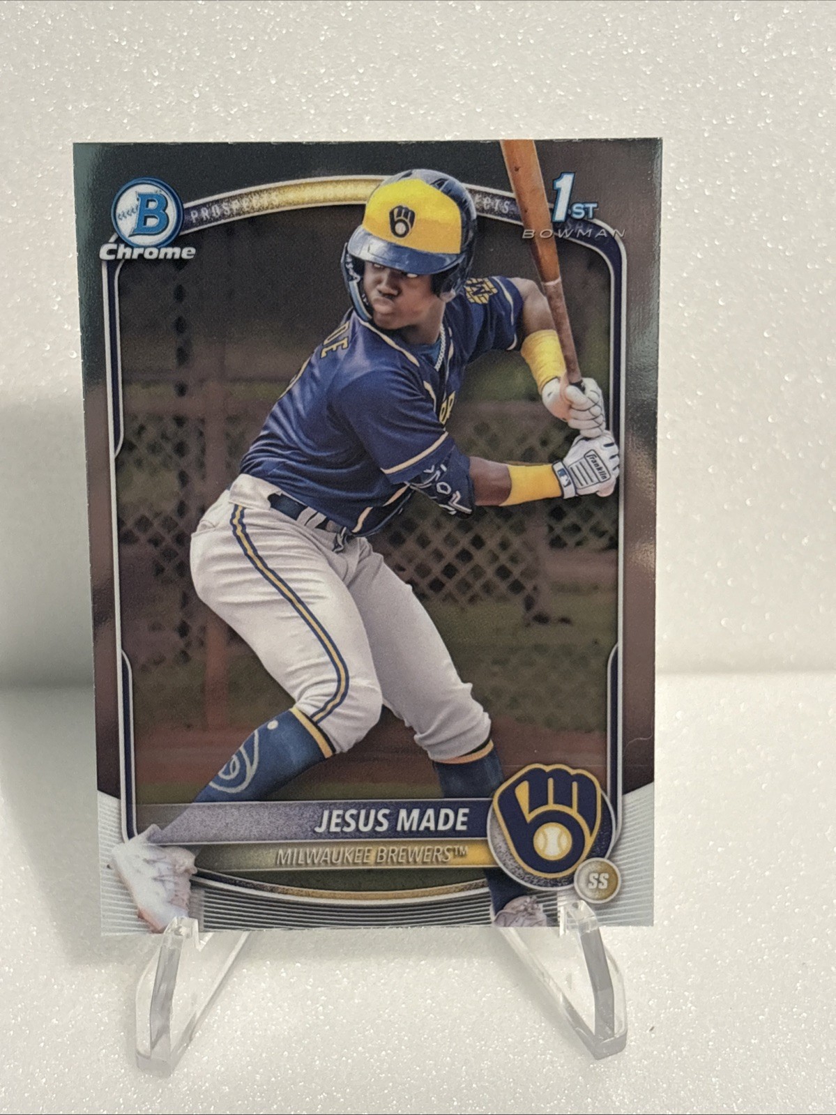 2025 Bowman – 1st Bowman Chrome Jesus Made #BCP-50 (RC) Milwaukee Brewers