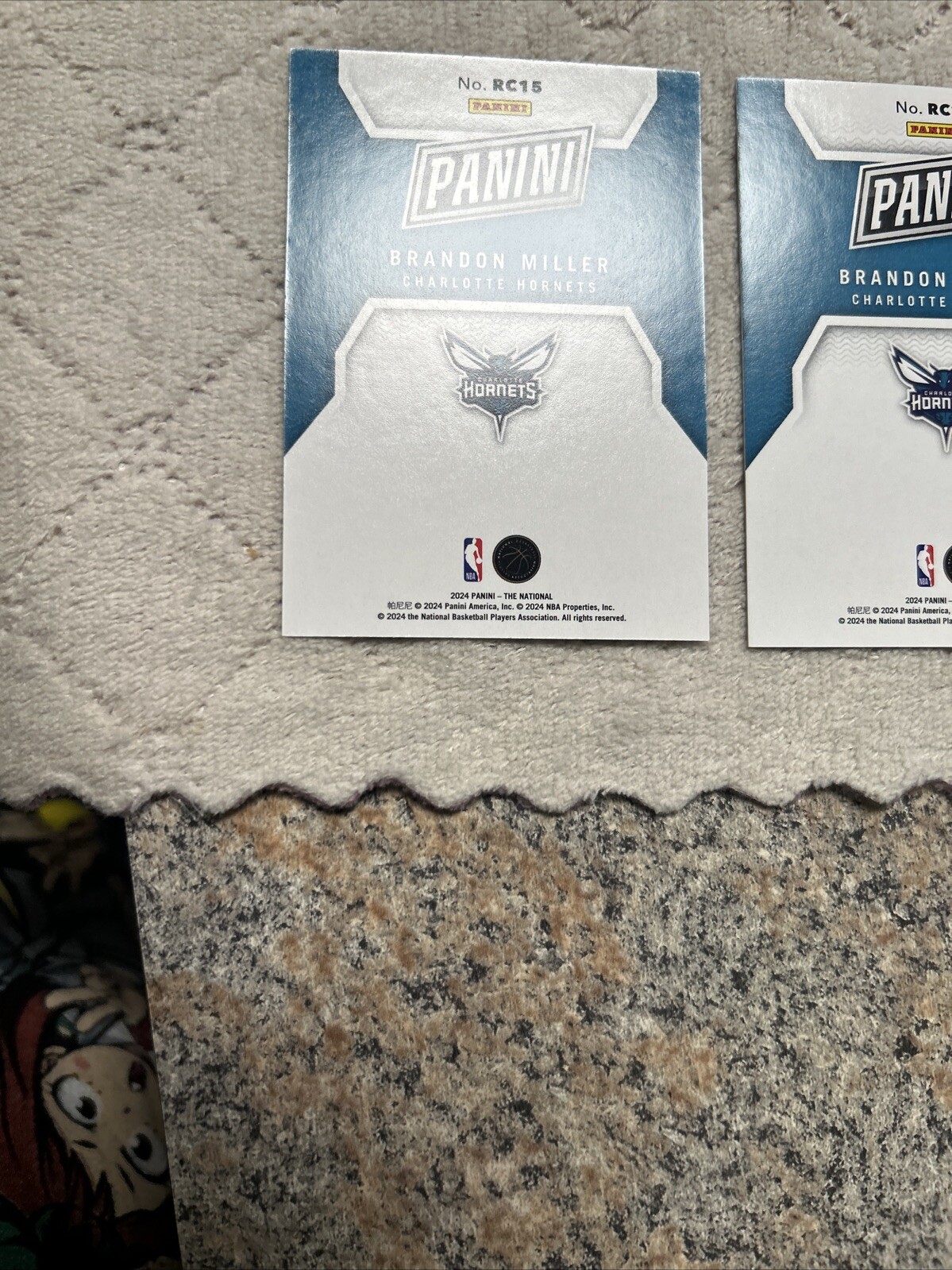 BRANDON MILLER /199 And Silver Foil 2 Card Lot Read Description