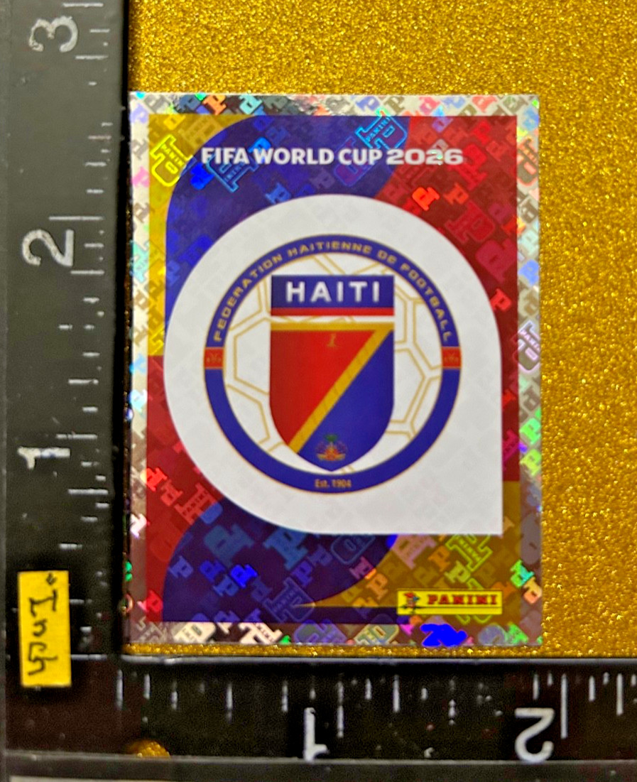 HAITI EMBLEM FOIL PANINI STICKER FIFA WORLD CUP 2026 USA-MEX-CAN