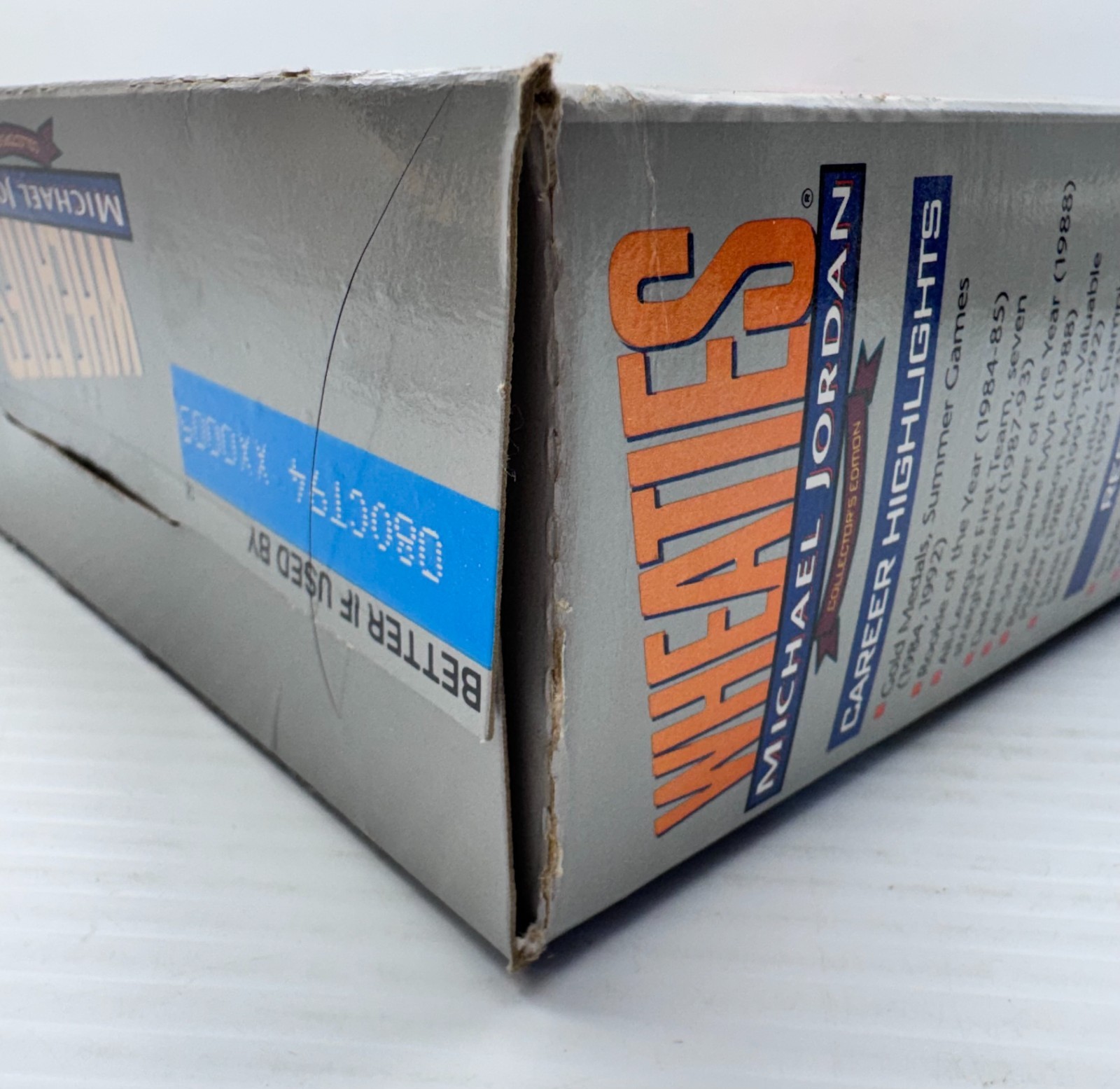 Michael Jordan WHEATIES Silver Cereal Box. Collectors Edition 1993 18oz