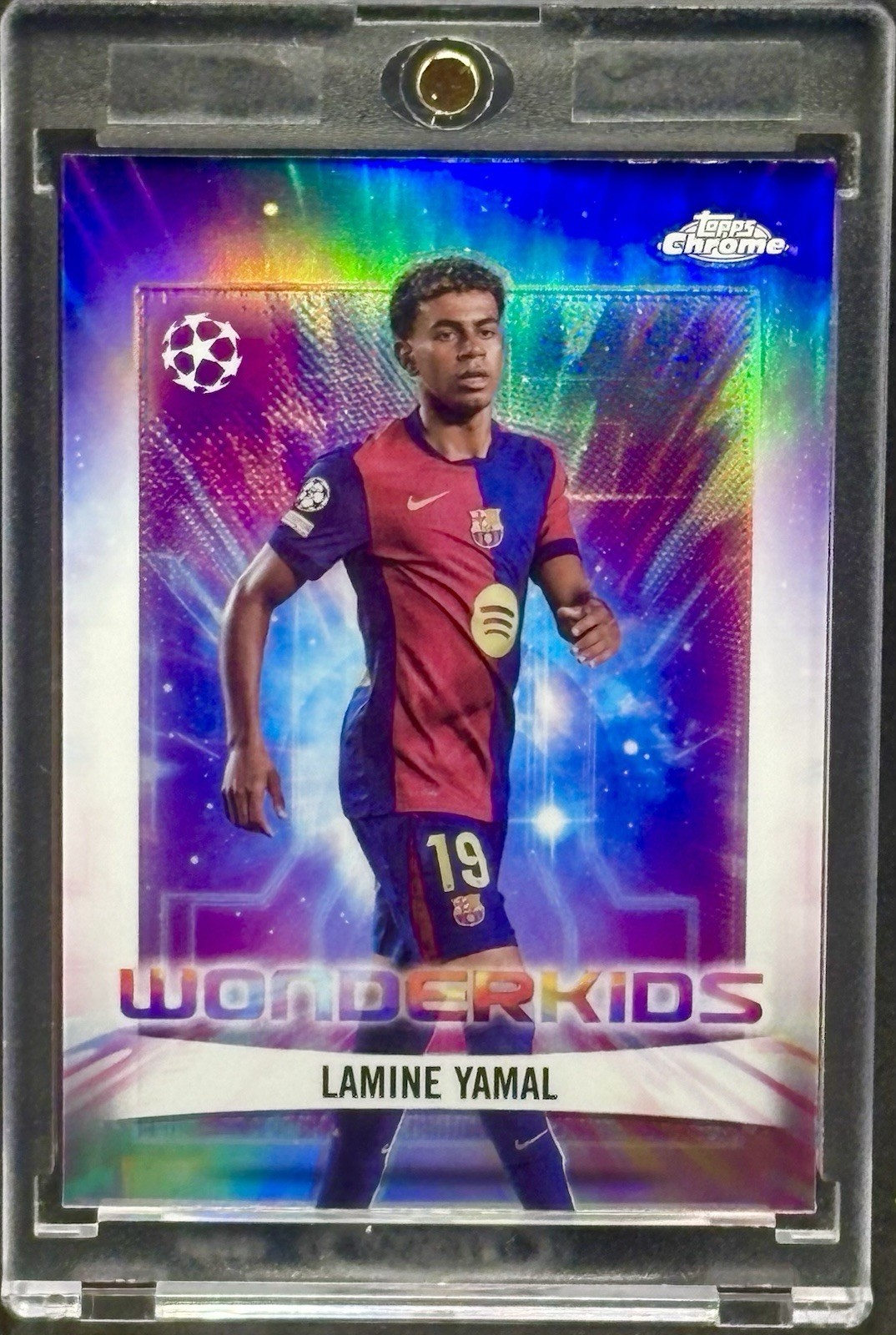 Lamine Yamal RARE ROOKIE REFRACTOR TOPPS CHROME INVESTMENT CARD MINT