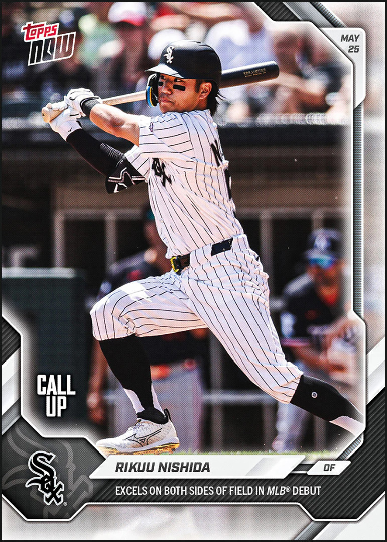 Rikuu Nishida (CALL UP) MLB DEBUT – 2026 MLB Topps NOW® – Card 243 PRE-SALE