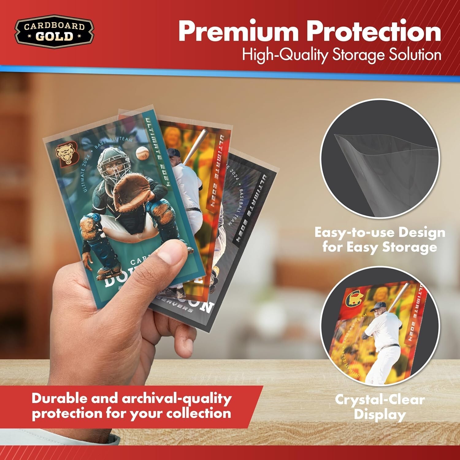 (10,000) 10000 CBG CASE SOFT BASEBALL TRADING CARD PENNY SLEEVES STORAGE HOLDERS