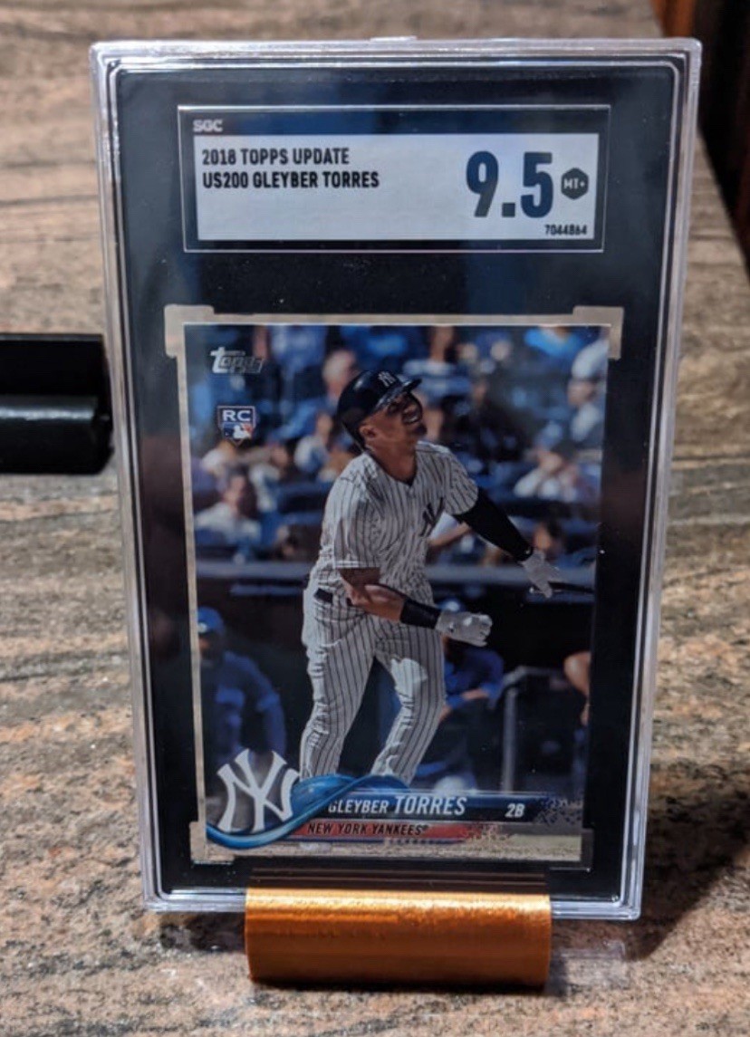 3 PACK 3D Graded Card Stand Holder PSA Display 🔥UNIVERSAL🔥 Top loader & Slabs